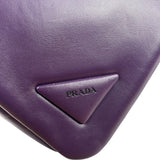 Prada Purple Nappa Leather Triangle Two-Way Bag