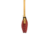 Fendi Pink/Red Zucca Leather Trim Pochette