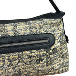 Chanel Black/Beige Tweed Clover Hobo Shoulder Bag '05-'06