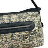 Chanel Black/Beige Tweed Clover Hobo Shoulder Bag '05-'06