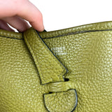 Hermes Taurillon Clemence Evelyne Green