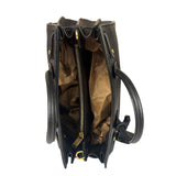Yves Saint Laurent Black Grained Leather Sac De Jour Two-Way Bag