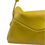 Prada Yellow Leather Padded Nappa Signaux Shoulder Bag