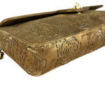 Chanel 2002 Gold Retro Tale East West Chain Flap