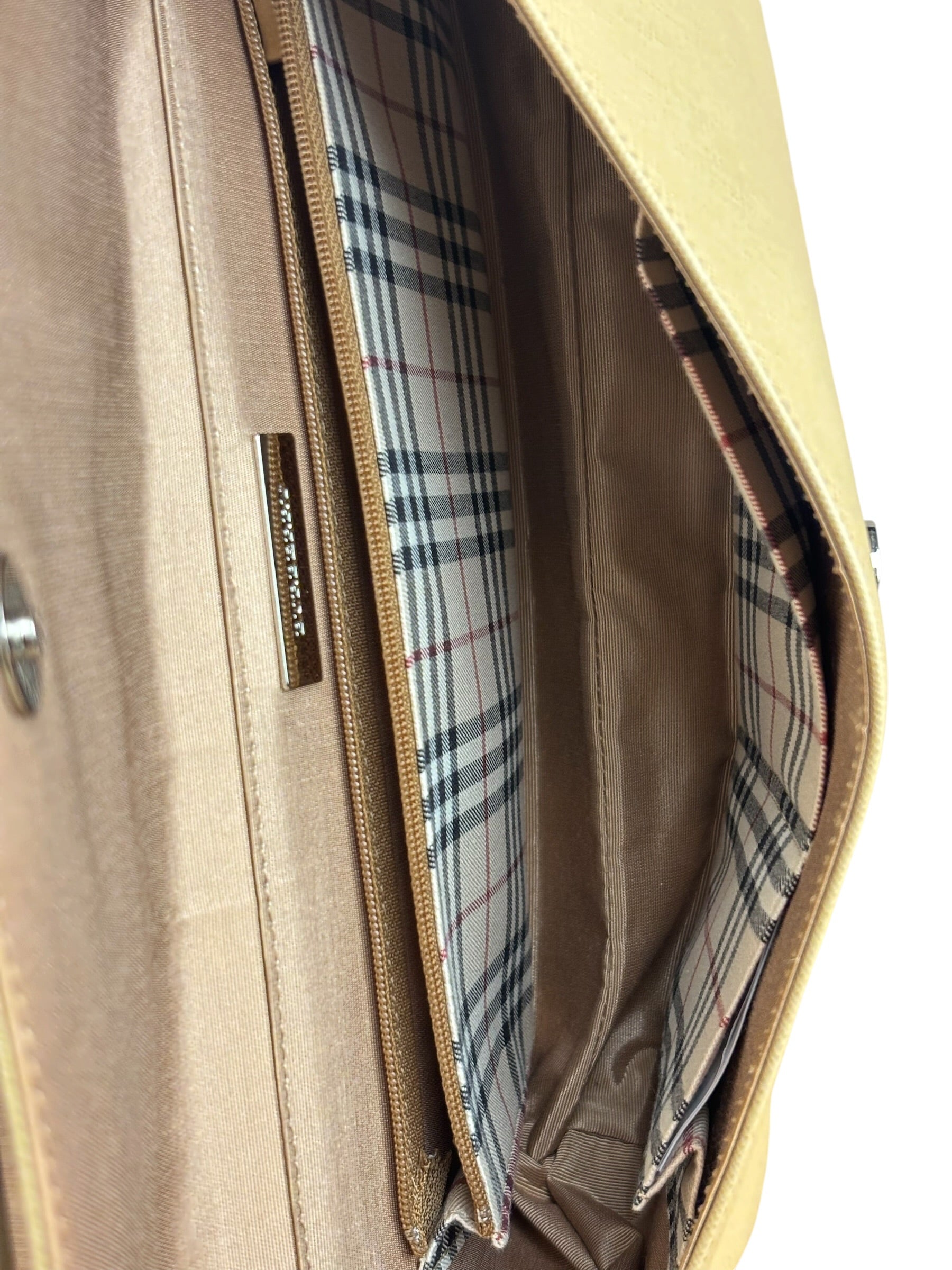 Burberry Vintage Saffiano Leather Flap Shoulder Bag