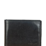 Coach Black Leather Slim Bifold Wallet