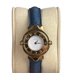 Gucci Vintage Leather Reverso Turn Face Wristwatch
