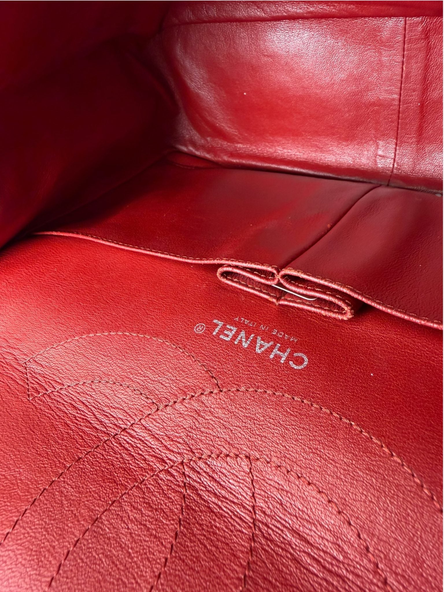 Chanel Red Patent  Quilted Double 2.55 Flap 2009