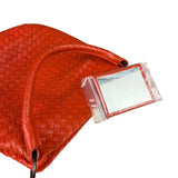 Bottega Veneta Sunset Orange Intrecciato Leather Hobo Tote