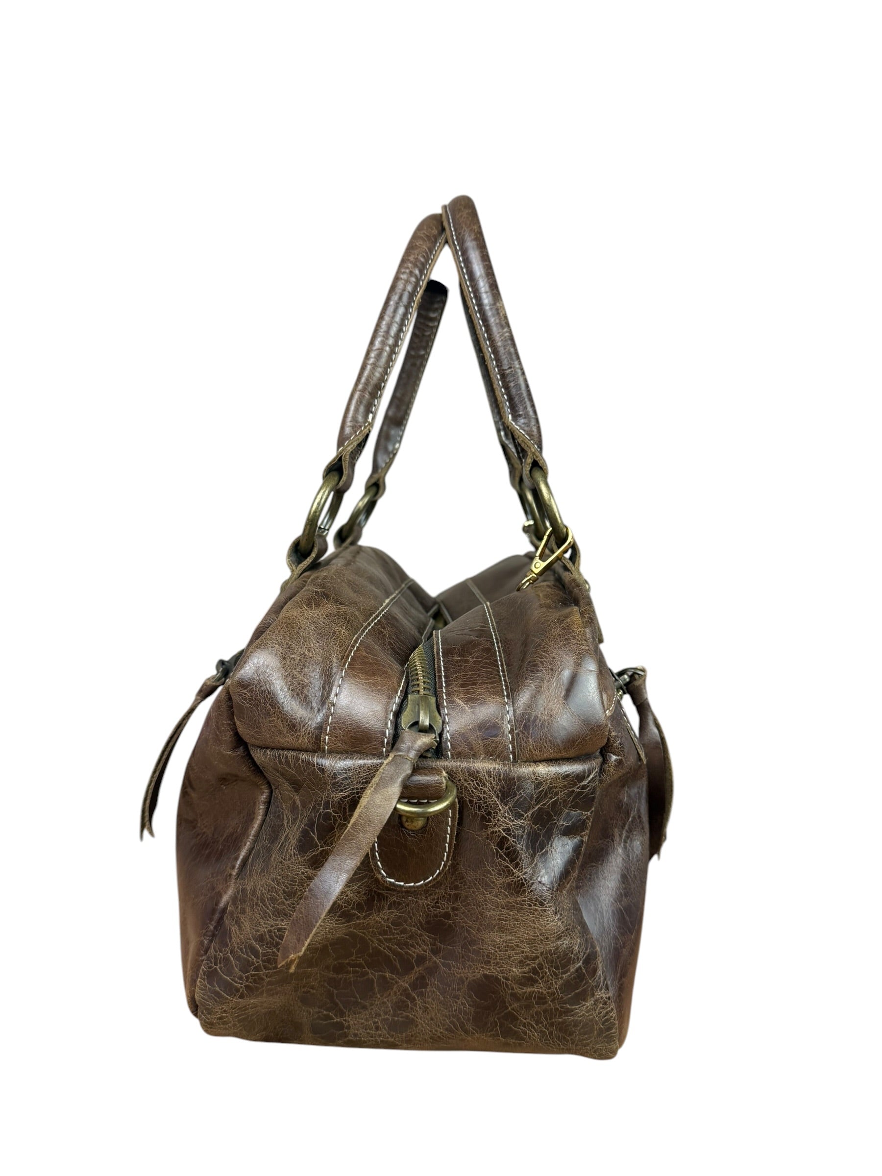 Balenicaga Brown Leather Whistle Handbag