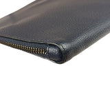 Coach Navy Pebbled Leather Laptop Case