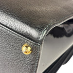 Dolce & Gabbana Black Patent Leather Borsa A Mano Two-Way Bag
