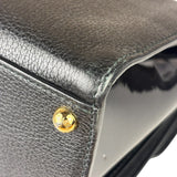 Dolce & Gabbana Black Patent Leather Borsa A Mano Two-Way Bag