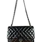 Chanel Black Patent Leather Classic Flap Bag ('08-'09)