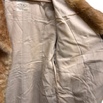 T.K Special Fur Brown/Cream Rabbit Fur Long Coat