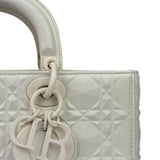 Christian Dior White Lady D-Joy Geometric 2Way Handbag