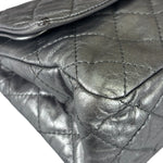 Chanel Metallic Silver Quilted Leather 2.55 Reissue Double Flap Bag 2008