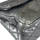 Chanel Metallic Silver Quilted Leather 2.55 Reissue Double Flap Bag 2008