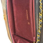 Chanel Vintage Black Chevron Flap Shoulder Bag- Late 1990's
