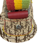 Christian Dior Vintage Trotter Canvas Rasta Crossbody Bag