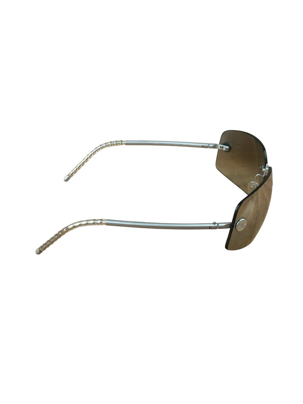 Chanel Silver Rimless C167/6V Sunglasses