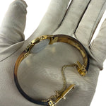 Christian Dior White Round Dial Tortoise Bangle
