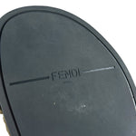 Fendi Green Shearling Sandals