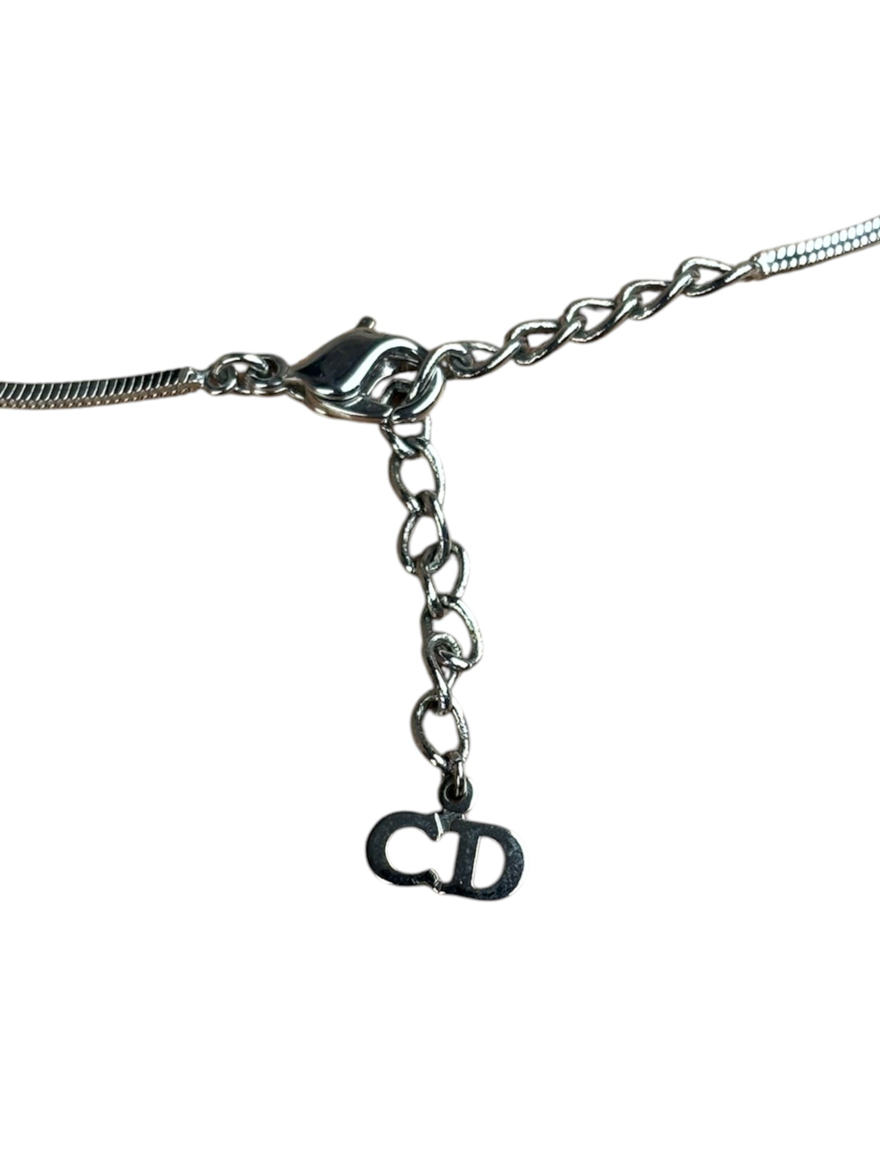 Christian Dior Oblique Trotter Pendant Necklace