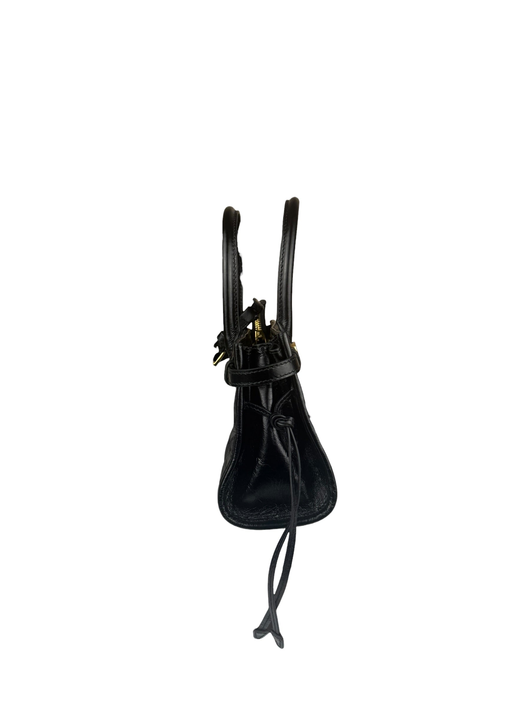 Prada Black Bonnie Calfskin Shoulder Bag