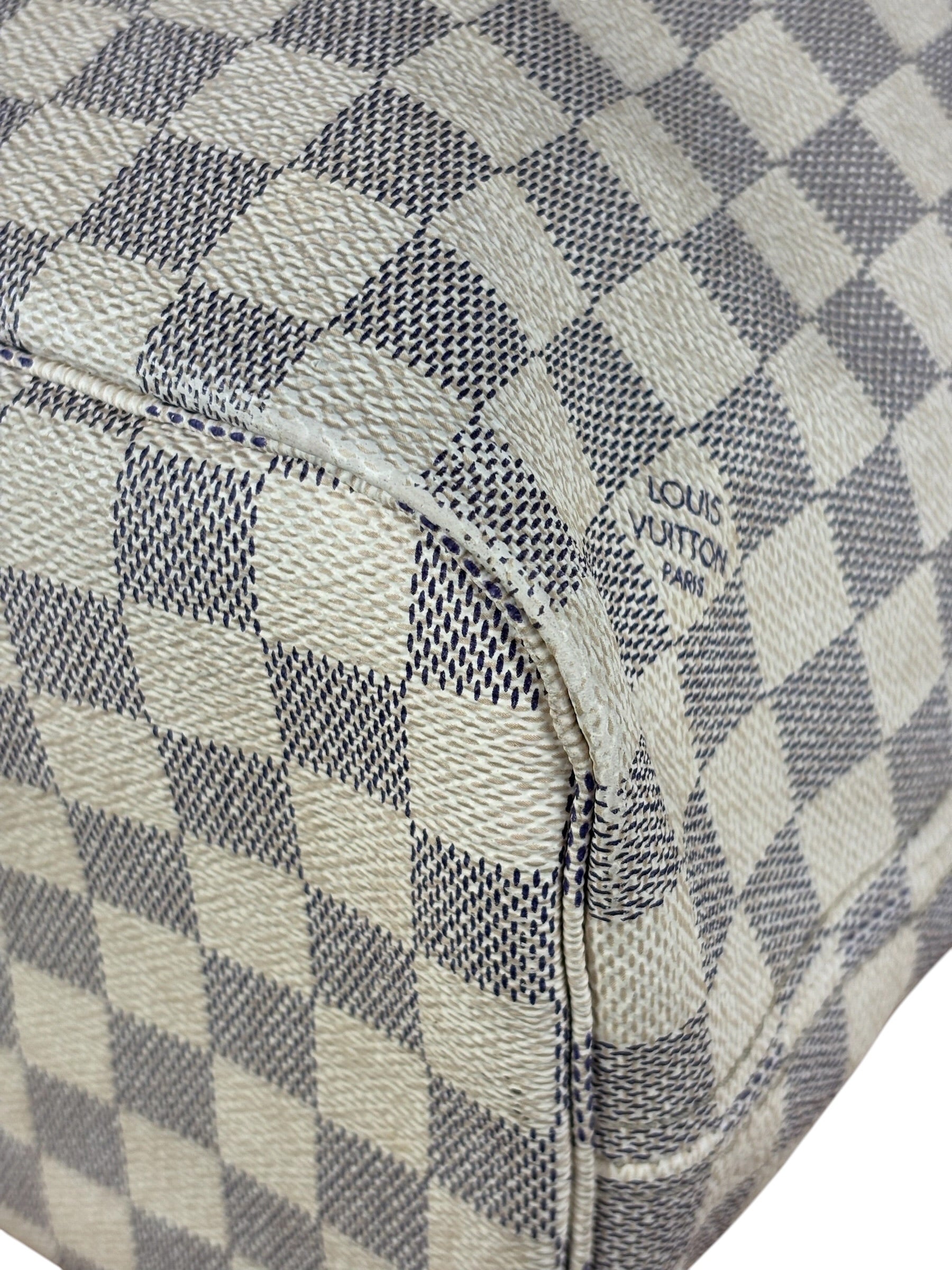 Louis Vuitton Damier Azur Neverfull Shoulder Bag GM