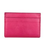 YSL Pink Leather Logo Cardholder