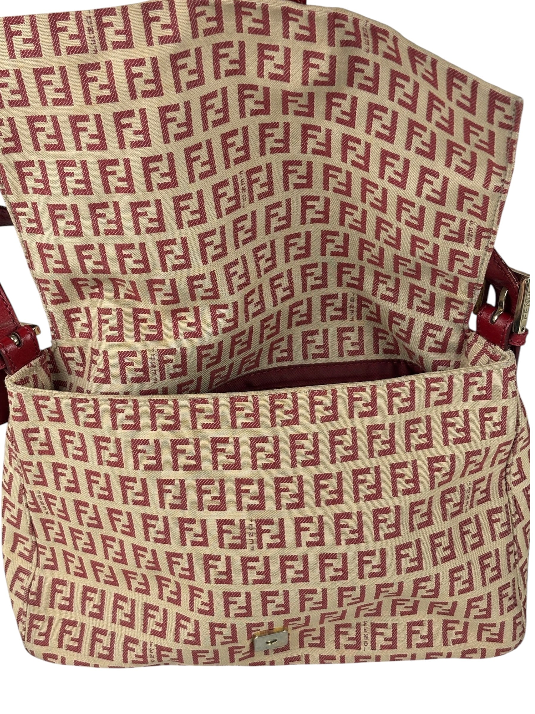Fendi Vintage Red FF Mamma Baguette