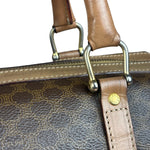 Celine Brown Leather Boston Handbag