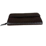 Bottega Veneta Vintage Brown Intrecciato Long Wallet