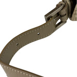 Fendi Grey Leather Trim Zucca Baguette