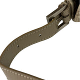 Fendi Grey Leather Trim Zucca Baguette