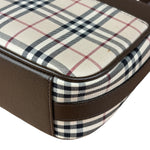 Burberry Vintage Leather Trim House Check Pochette
