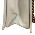 Chanel Ivory Leather Large Jetsetter Boy 2Way Handbag 2011