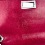 Chanel Red Patent Chocolate Bar Chain Flap Bag 2000