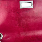 Chanel Red Patent Chocolate Bar Chain Flap Bag 2000