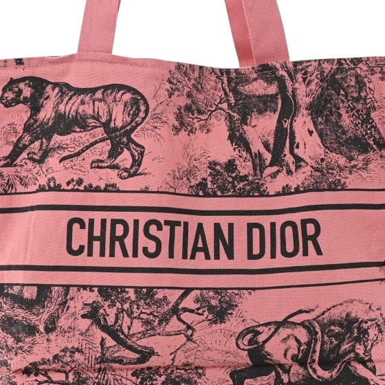 Dior Beauty Pink Canvas Dioriviera Tote Bag
