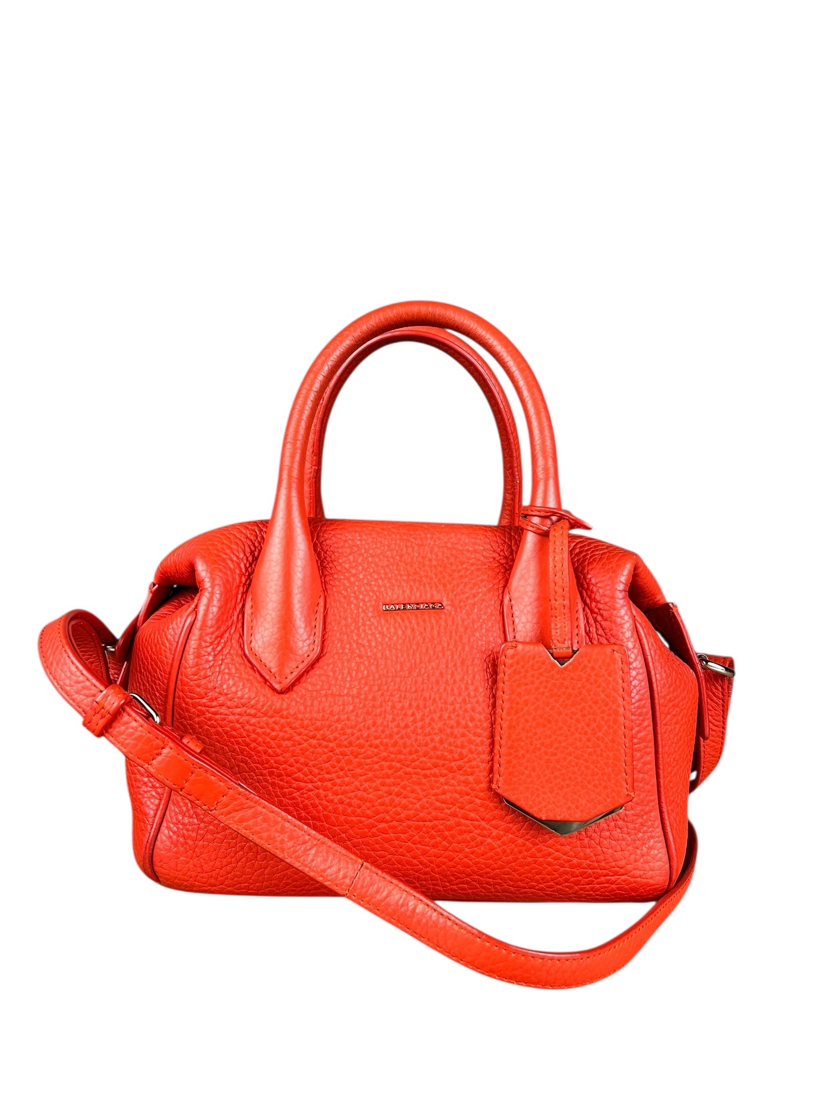 Balenciaga Red Leather Infanta Mini Boston Bag