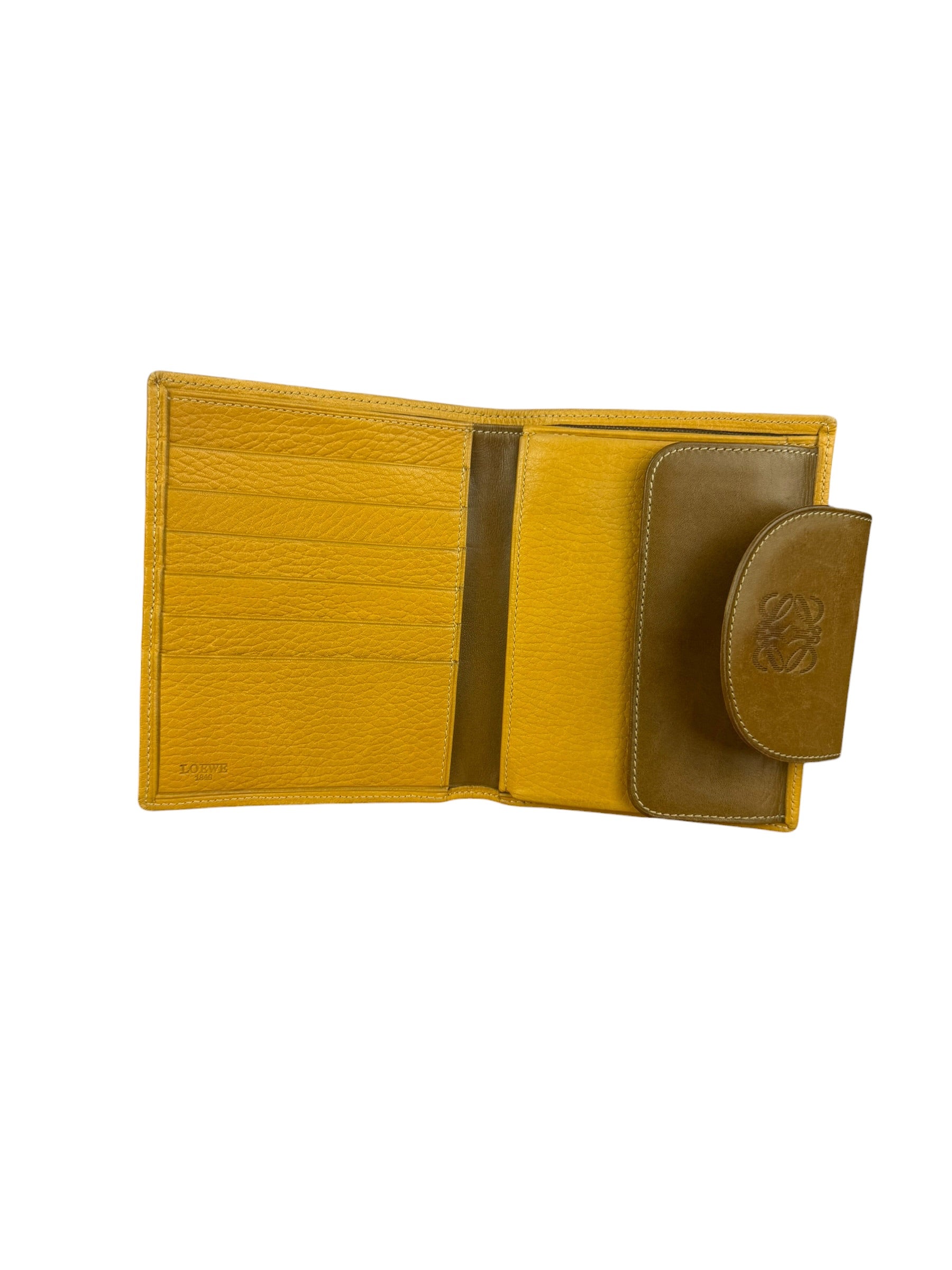 Loewe Vintage Brown Anagram Trifold Wallet