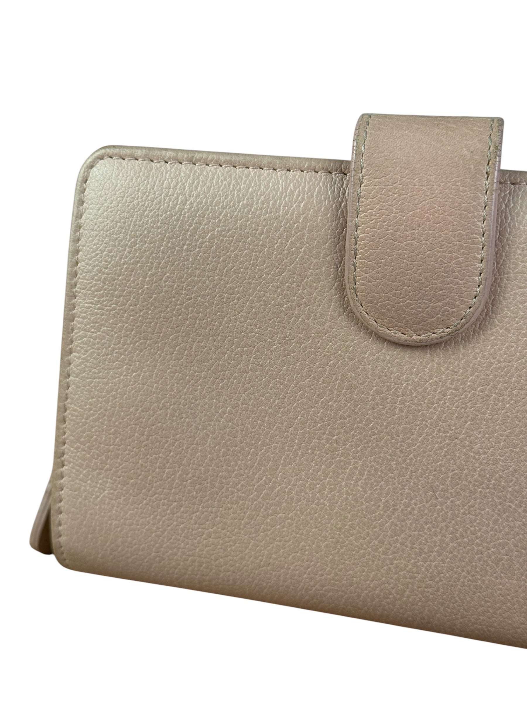 Chanel Light Pink Flower CC Snap Wallet 2011