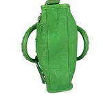 Balenciaga Green Leather Small Le City Two-Way Bag