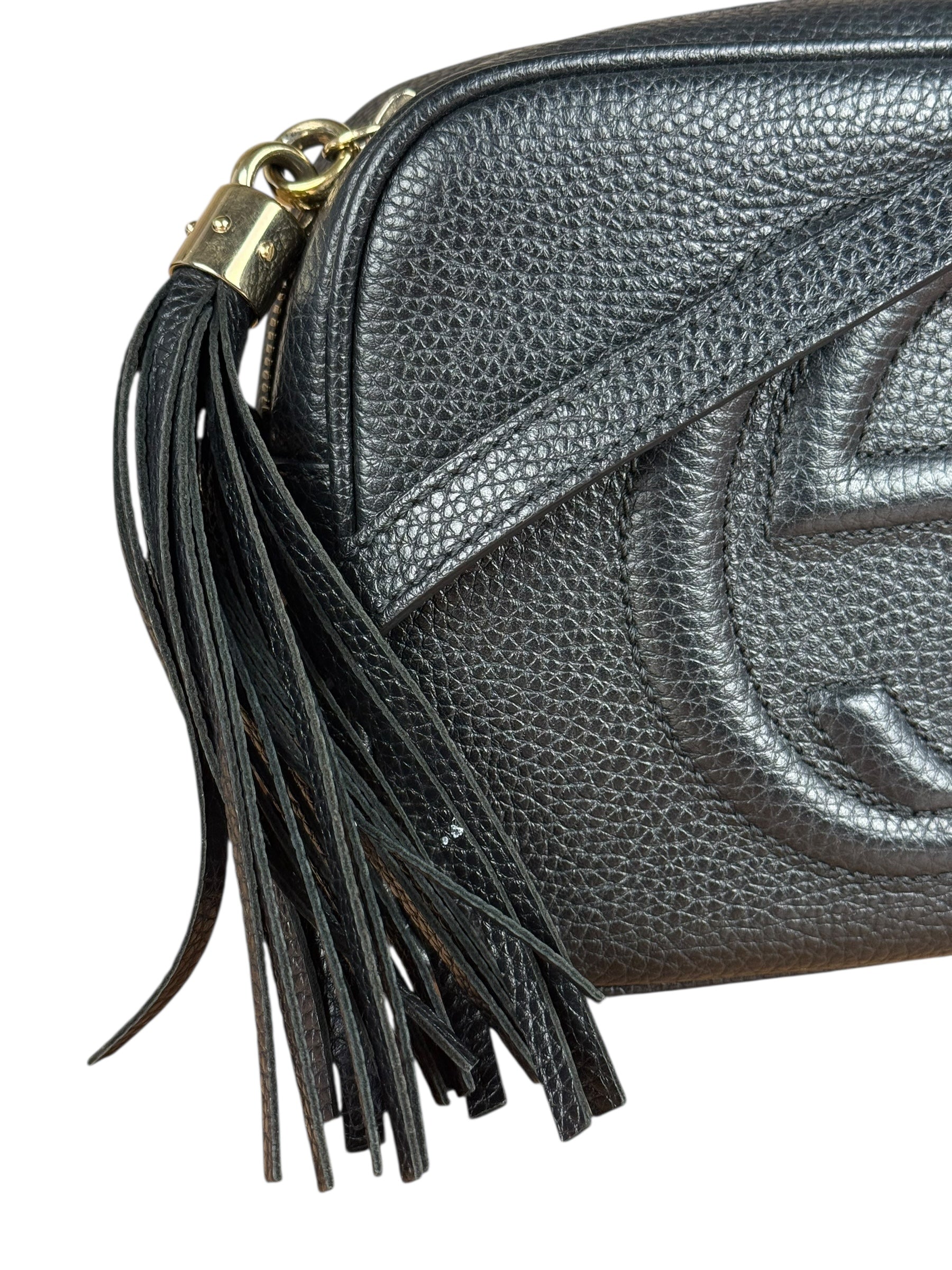 Gucci Black GG Camera Crossbody Bag