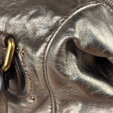 Chloe Metallic Gold Leather Paddington Handbag