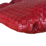 Bottega Veneta Vintage Red Intrecciato Hobo Bag
