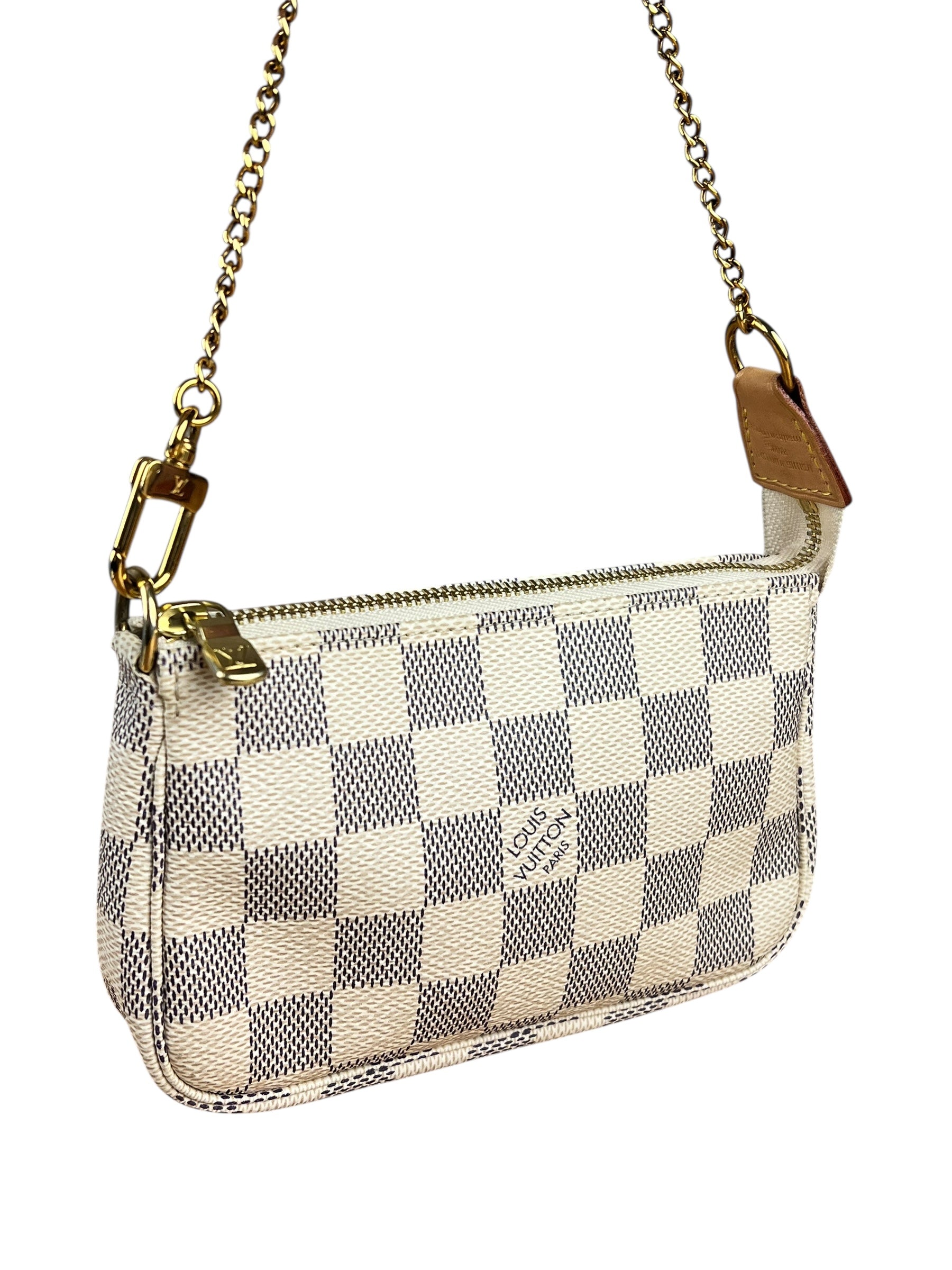 Louis Vuitton Damier Azur Mini Chain Pochette