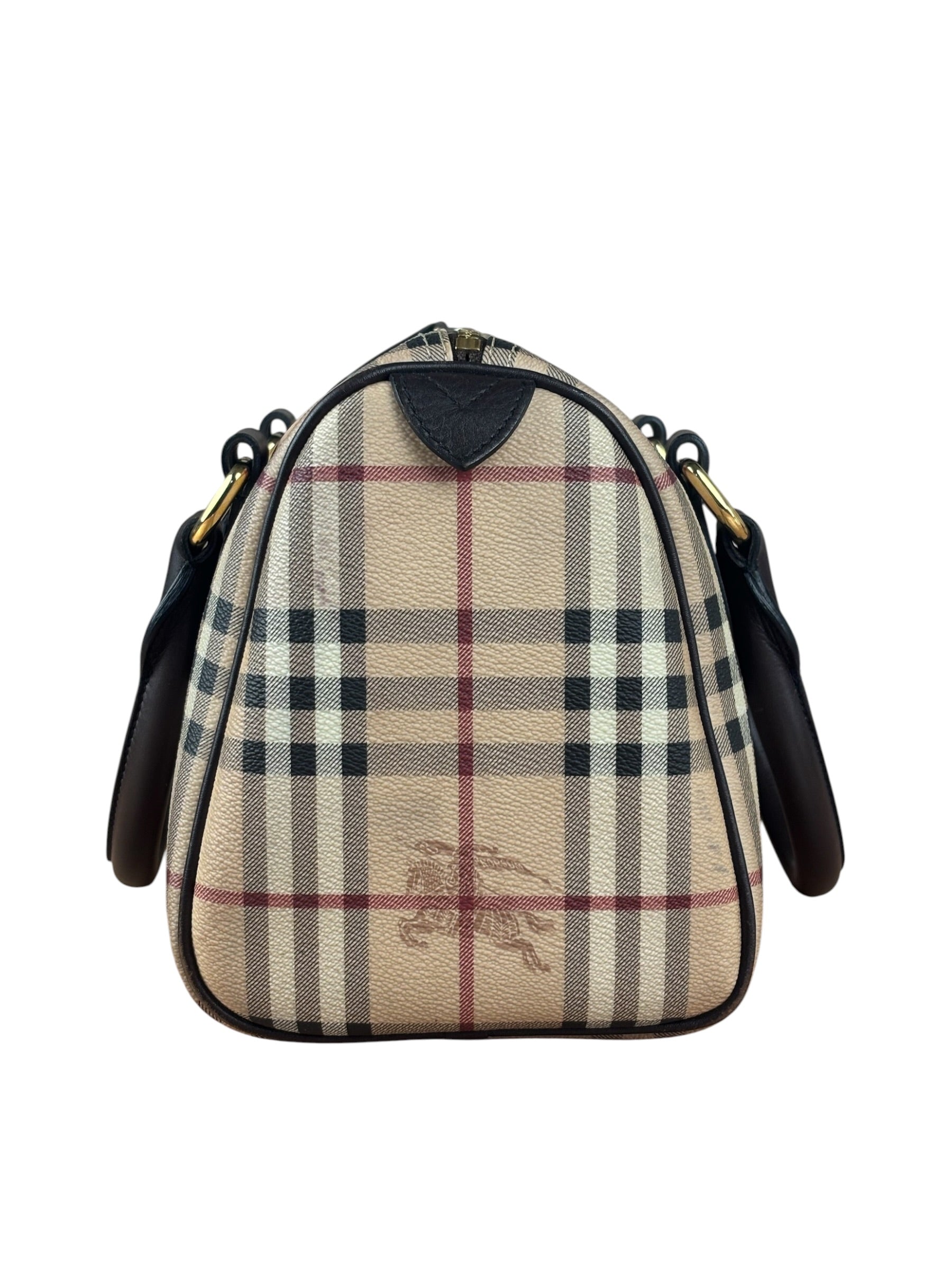 Burberry Vintage House Check Haymarkett Chester Bowling Handbag
